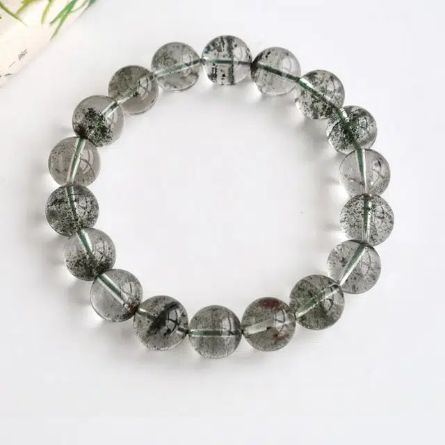 兰慕茵诺 轻奢小众高级感绿幽灵 金钵满盆 四季幽灵聚宝盆转运珠 #好运 水晶 手串 男女同款情侣款