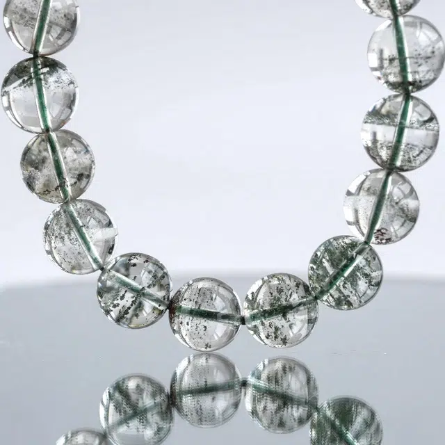 兰慕茵诺 轻奢小众高级感绿幽灵 金钵满盆 四季幽灵聚宝盆转运珠 #好运 水晶 手串 男女同款情侣款