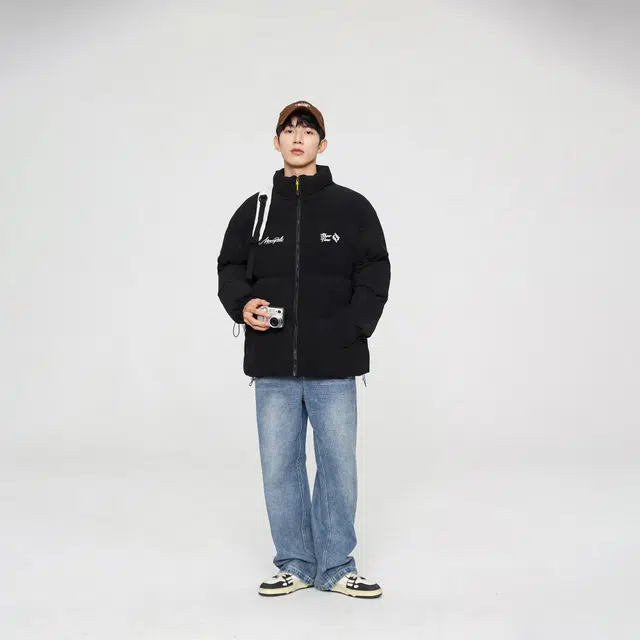 王者荣耀 马可波罗款 美式复古加绒加厚保暖面包服简约宽松休闲百搭舒适棉服 男女同款