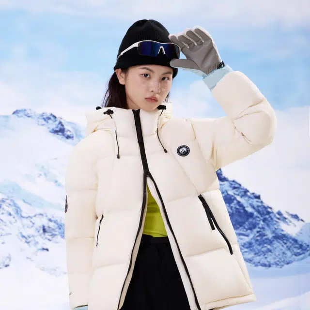 熊猫 山系户外登山露营舒适蓬松面包羽绒服 男女同款
