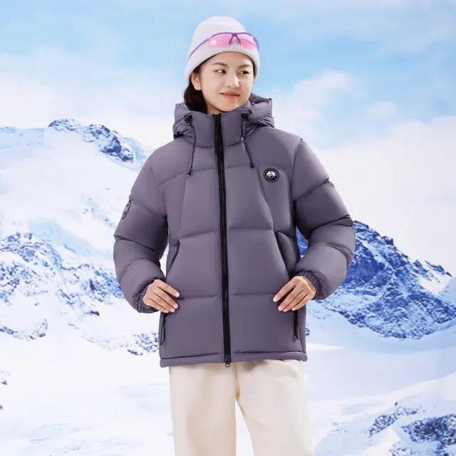熊猫 山系户外登山露营舒适蓬松面包羽绒服 男女同款