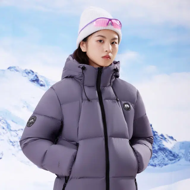 熊猫 山系户外登山露营舒适蓬松面包羽绒服 男女同款