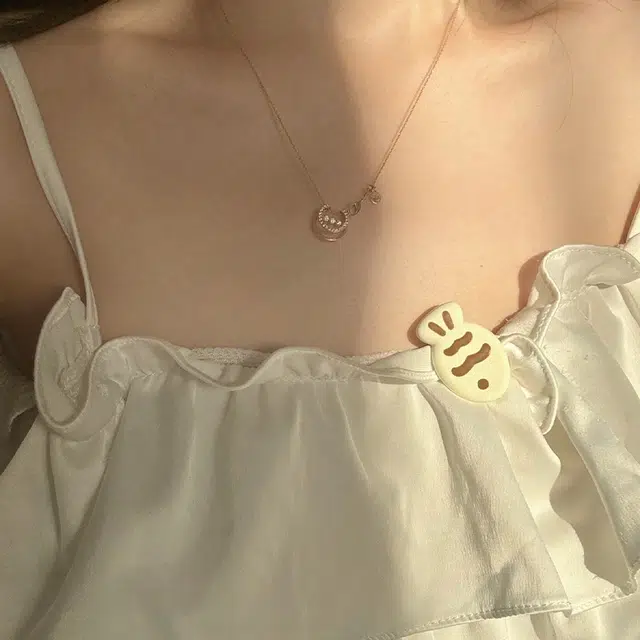 零界 鲷鱼烧圆润趣味可爱呆萌多巴胺少女日常立体 亚克力 发夹 女款 白色