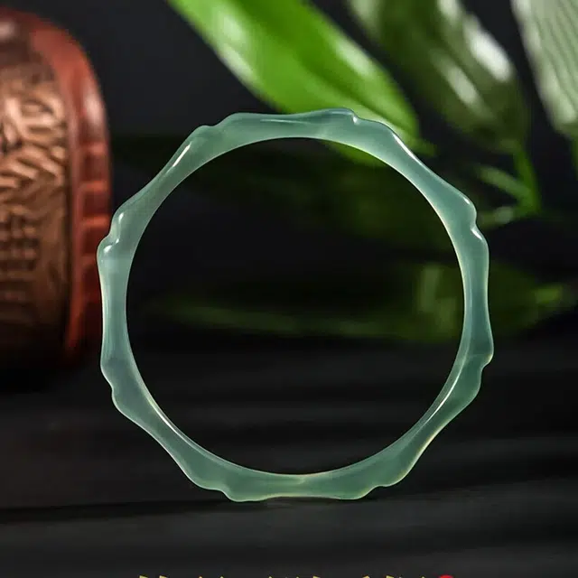醉倾城 节节高升 好运青竹 新中式国潮国风精致时尚温婉清雅简约百搭轻奢高级感 玉髓 手镯 女款