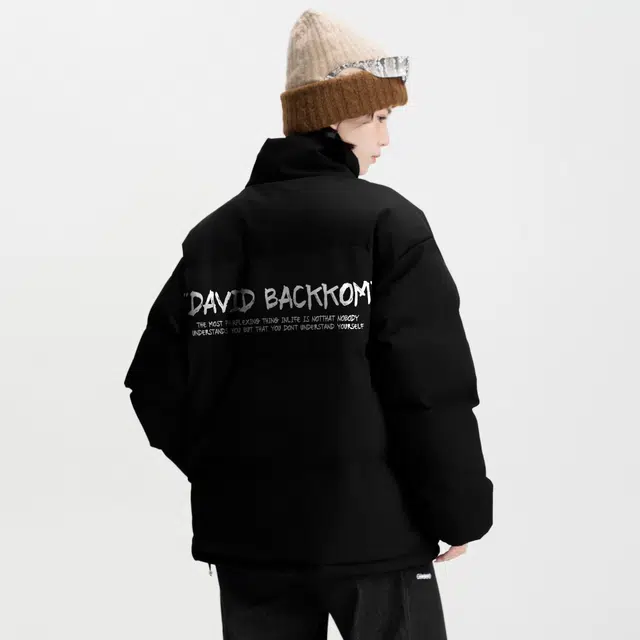 大卫贝肯 美式高街简约时尚立领宽松面包棉服外套纯色加绒保暖连帽卫衣直筒日常百搭垂感牛仔裤休闲运动套装 男女同款