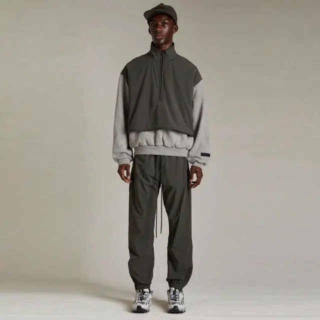 Fear of God Essentials SS24 Nylon Track Pant Ink Logo Ink