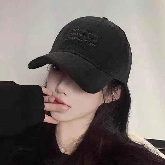 尚先生 粉色复古水洗磨毛防晒韩版百搭大头围 棉 鸭舌帽 男女同款情侣款