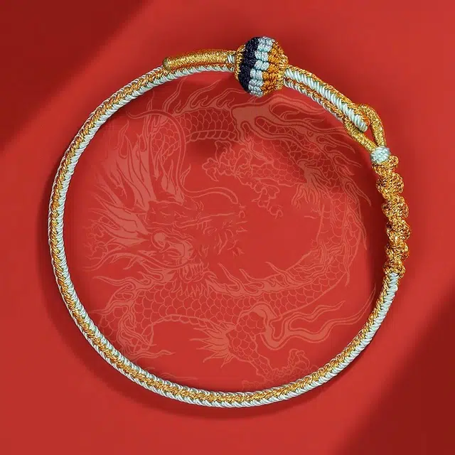 谧月珠宝 中式国潮复古轻奢精致小众设计高级国风鸿运当头中国风十二生肖本命年编织绳 冰丝棉绳 手绳 男女同款情侣款