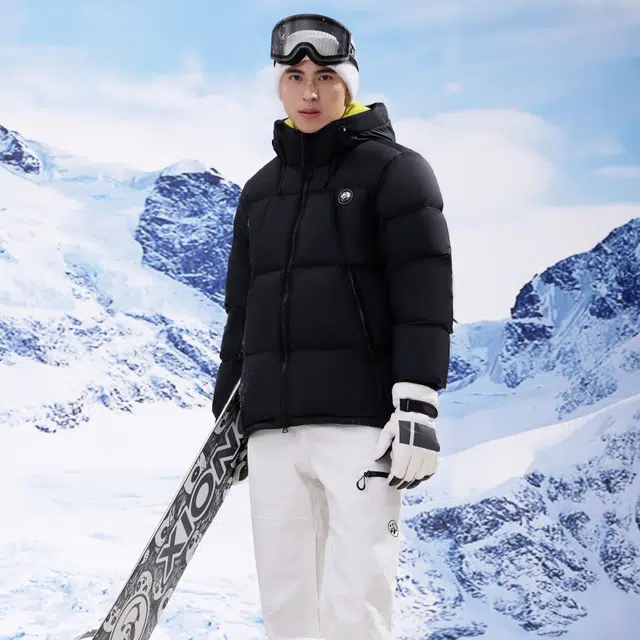熊猫 山系户外登山露营舒适蓬松面包羽绒服 男女同款