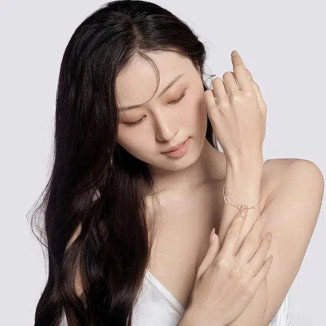 钻石小鸟 纯银福禄玫瑰金葫芦小蛮腰手腕链 新中式轻奢小众浪漫配饰 优雅气质风高级感 足银 手链 女款