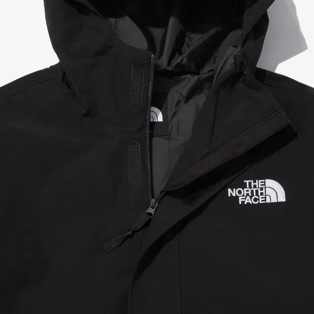 The North Face Logo Zip Hoodie Black