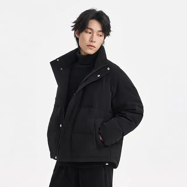 【dme】 潮牌立领百搭保暖面包羽绒服 男女同款