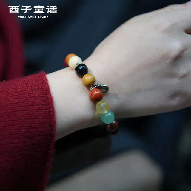 西子童话 多宝十八籽转动好运财源滚滚好运连连 星月菩提 手串 男女同款情侣款