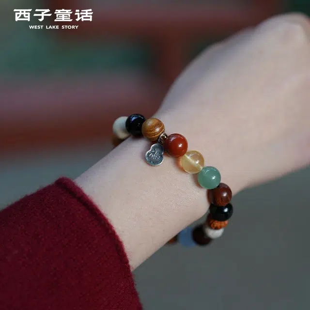 西子童话 多宝十八籽转动好运财源滚滚好运连连 星月菩提 手串 男女同款情侣款