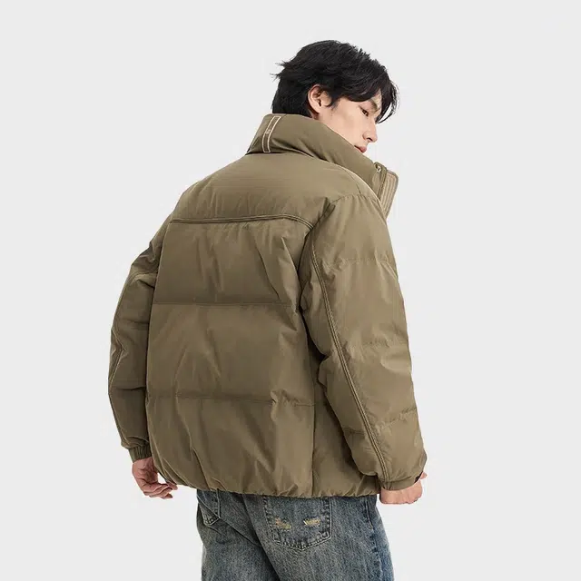 【dme】 时尚纯色立领百搭羽绒服 男女同款