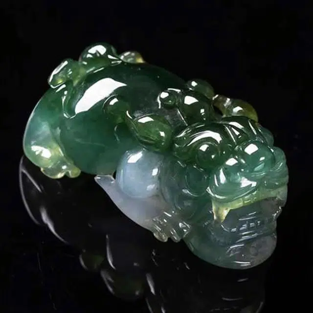 执福 细润貔貅 糯种 翡翠吊坠 男女同款情侣款