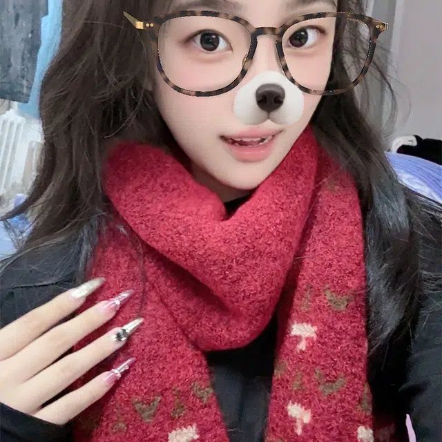 心水好物 韩版细窄长款针织保暖护颈 羊毛 绒线围巾 男女同款情侣款