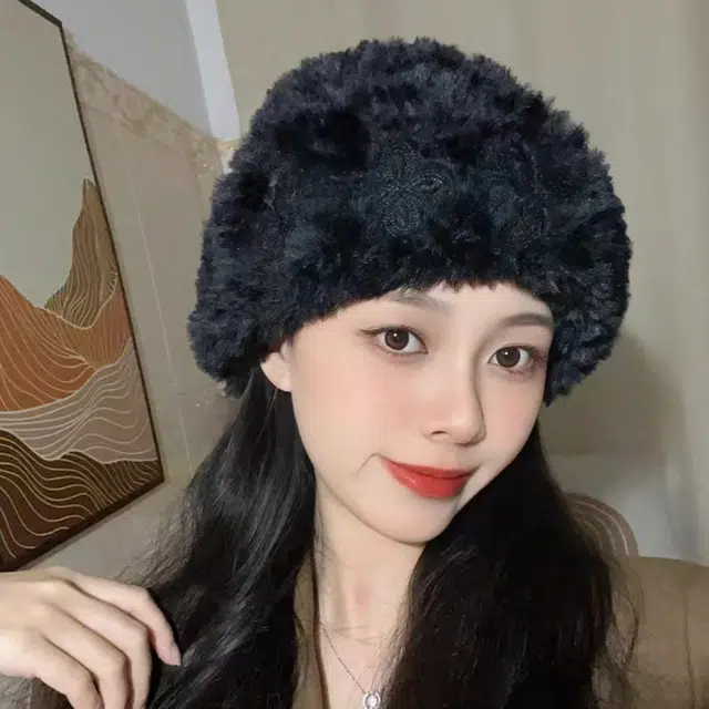 俞兆林 韩版秋冬毛绒加厚大头围保暖护耳软糥亲肤毛线显脸小 腈纶 绒线帽 男女同款情侣款
