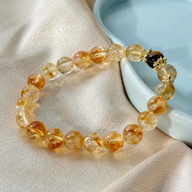 翠雅金楼 招财小霸王 八方来财财源滚滚暴富闪耀虎眼石转运珠手饰 复古国潮新中式金光璀璨时尚简约高级感#好运 水晶 手串 男女同款情侣款