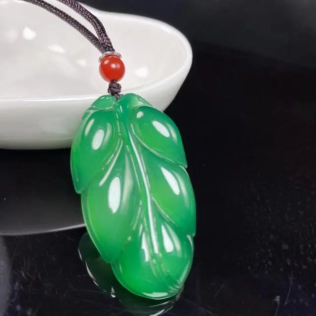 赐帛 新中式轻奢小众金枝玉叶 大业有成 玉髓 项链 男女同款情侣款