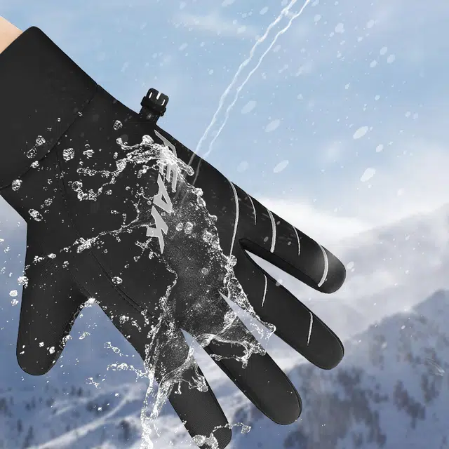 匹克 骑行滑雪保暖可触屏防水加绒加厚御寒耐磨防滑户外摩托运动 手套 男女同款情侣款