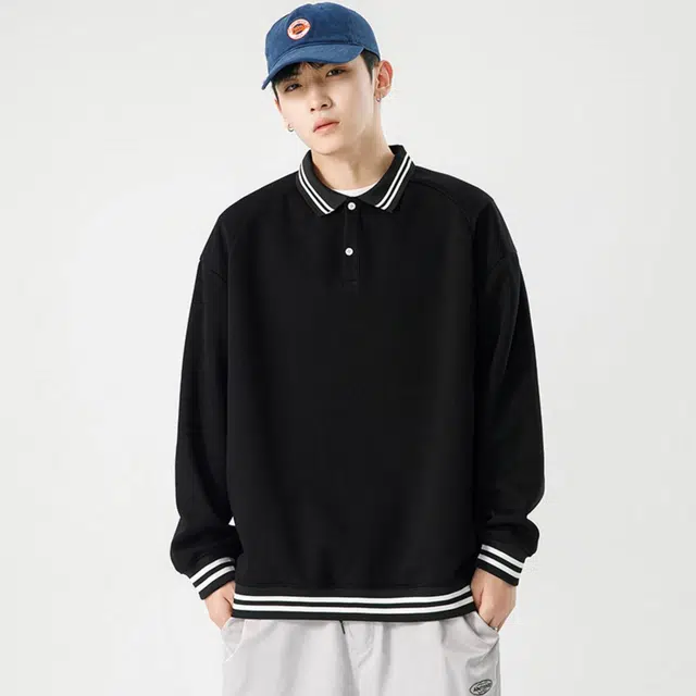 玉儿恋 休闲时尚舒适百搭卫衣 男女同款 黑色