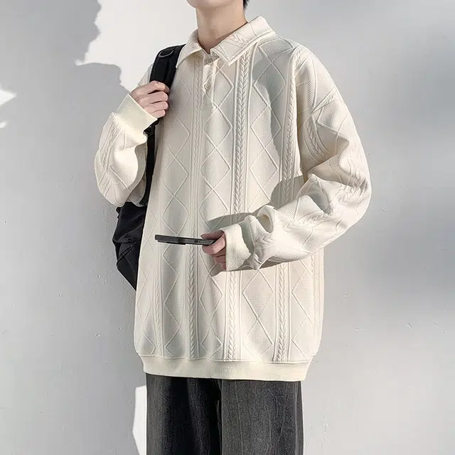 玉儿恋 美式复古学院风高级感提花压印重磅纯色落肩宽松休闲加绒加厚百搭基础款长袖卫衣 男女同款