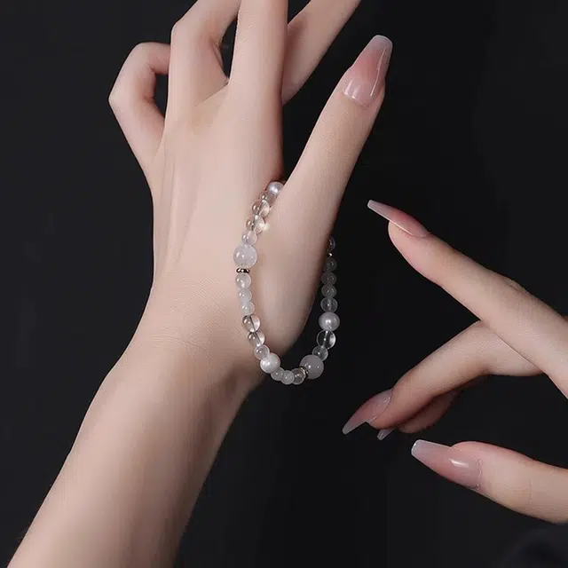 谧月珠宝 五行纳福转运 新中式国潮金木水火土多巴胺色系轻奢精致小众设计感高级百搭优雅必备好运 水晶 玉石手串 男女同款情侣款