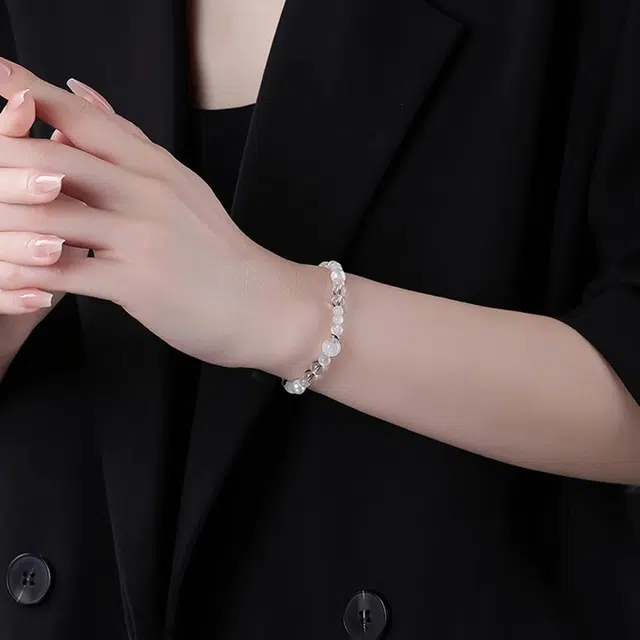 谧月珠宝 五行纳福转运 新中式国潮金木水火土多巴胺色系轻奢精致小众设计感高级百搭优雅必备好运 水晶 玉石手串 男女同款情侣款