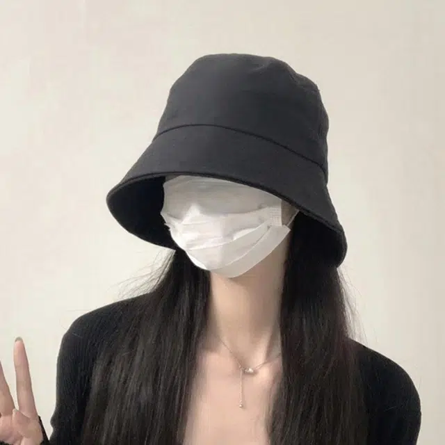 优幽兰 大头围遮阳学生显脸小防晒实用防紫外线 棉 渔夫帽 男女同款情侣款