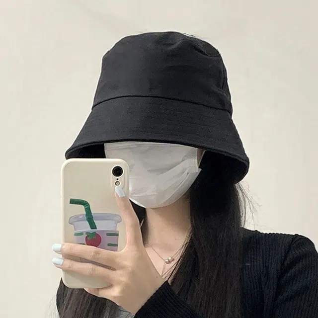 优幽兰 大头围遮阳学生显脸小防晒实用防紫外线 棉 渔夫帽 男女同款情侣款