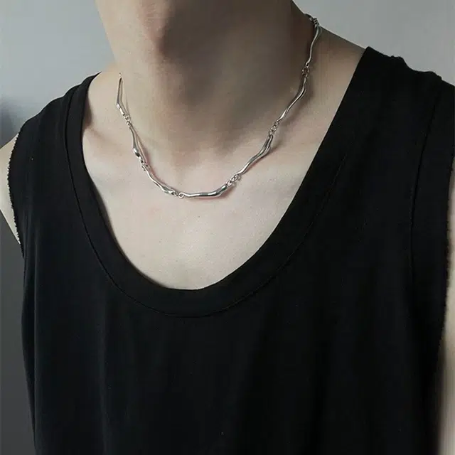 琅风 百搭简约潮流时尚 钛钢 项链 男款