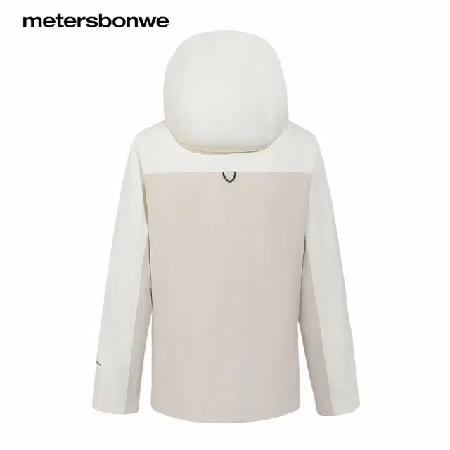 美特斯邦威 户外拼色连帽夹克外套 男女同款