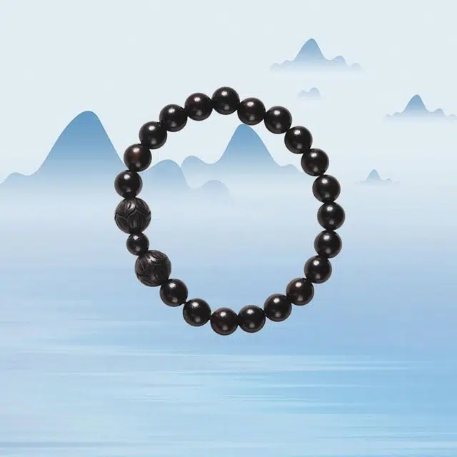 京华录 莲莲雕刻珠 国风本命年平安转运佛珠 中式汉服旗袍绕指柔念珠 考试考研上岸 学业有成提升考运#好运 黑檀 手串 男女同款情侣款