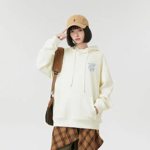 王者荣耀 阿古朵款趣味涂鸦印花宽松套头连帽卫衣 男女同款