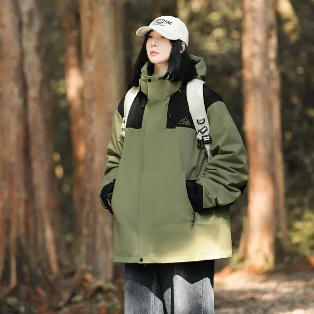 王者荣耀  鲁班七号星空梦想款 内搭蓬松加厚山系户外风防寒连帽开衫宽松百搭简约基础款  防水防风保暖冲锋衣 男女同款