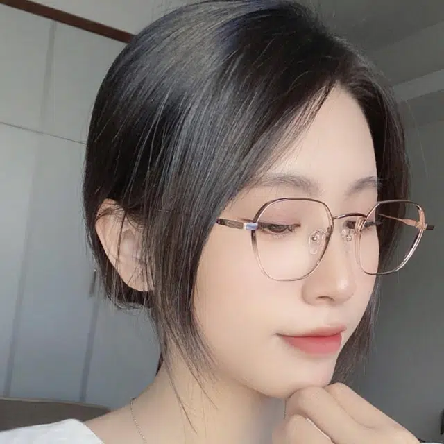 佐川 超轻多边形镜框 时尚百搭 遮脸显脸小 厚边设计包裹镜片 钛 不规则形 光学镜架 男女同款情侣款