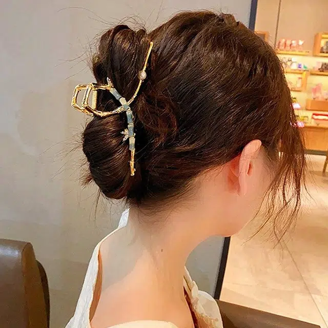 沂茹 竹节新中式国潮小众设计高级感时尚气质百搭 合金 发夹 女款