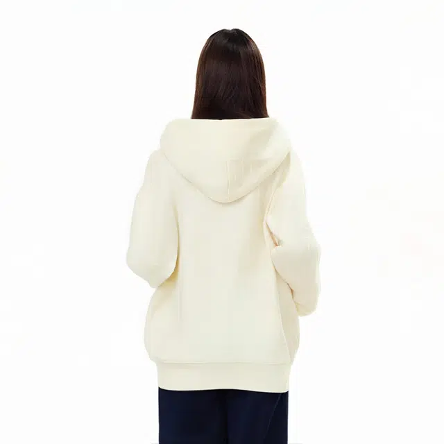 棉致 美式宽松舒适百搭提花连帽卫衣 男女同款
