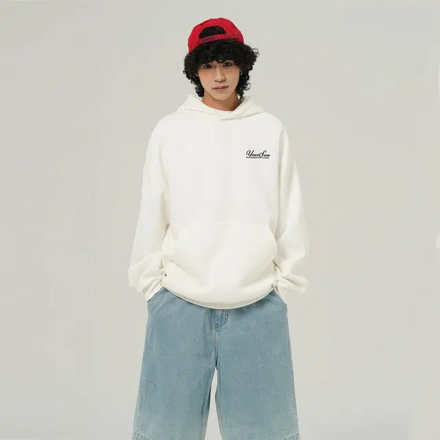 宜而爽 运动简约美式宽松连帽保暖卫衣 男女同款 黑色