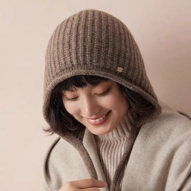尚先生 秋冬系带包头韩版百搭毛防寒保暖 羊毛 帽子 女款