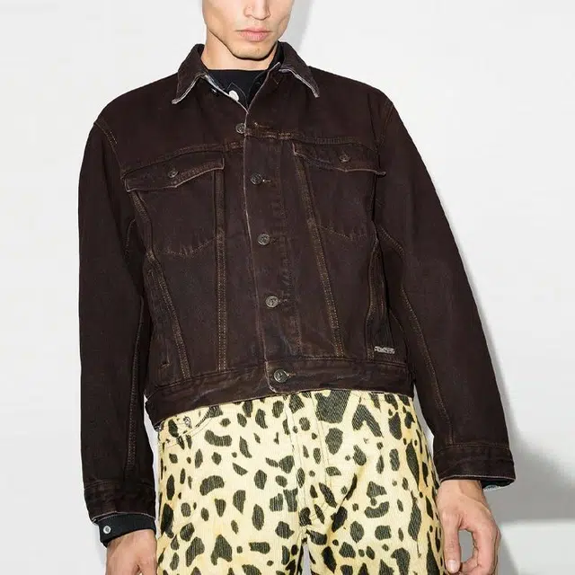 OFF-WHITE Arrow-print Denim Jacket