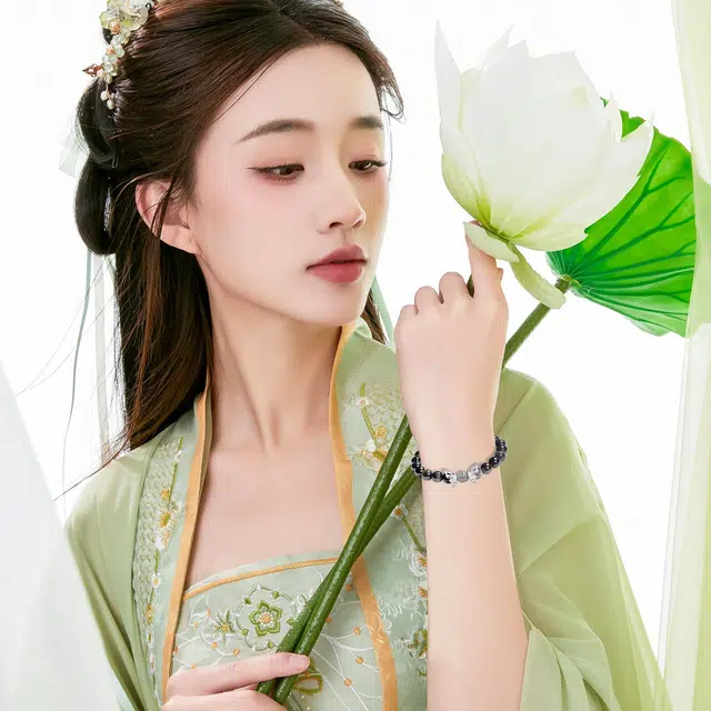 唐之饰 国风灵动蝴蝶之翼转运珠手链 新中式国潮原创设计精致百搭 水晶 玉石手串 男女同款情侣款 精美礼盒