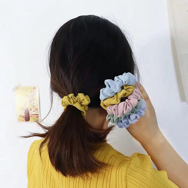 沂茹 高级感复古大号扎发头绳气质丸子头发饰  聚酯纤维 发圈 女款
