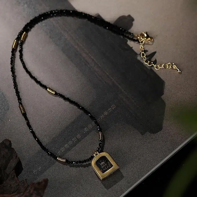 喃呢 藏传黄财神小佛牌手工吉祥平安百搭万事顺意招财转运 铜合金 项链 男女同款情侣款