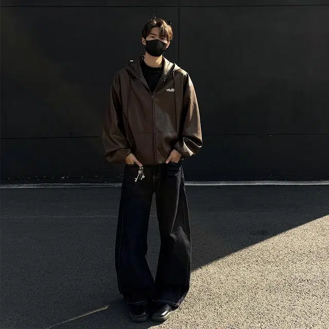 雅鹿 美式复古英伦学院风休闲飞行员时尚宽松潮流百搭防风连帽拉链开衫夹克外套 男女同款