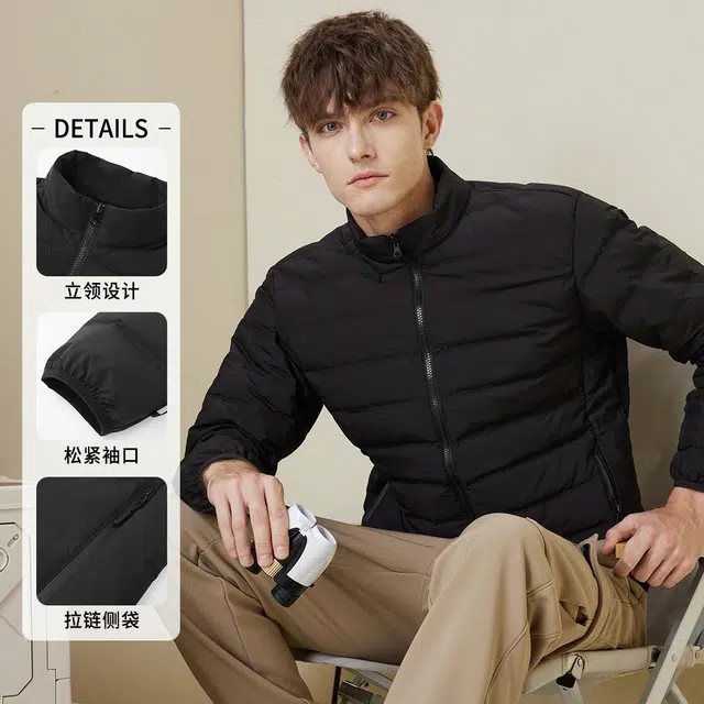 红豆 可单穿内胆三合一户外山系徒步登山保暖羽绒服 男款