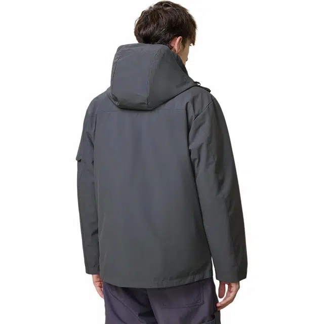 红豆 可单穿内胆三合一户外山系徒步登山保暖羽绒服 男款