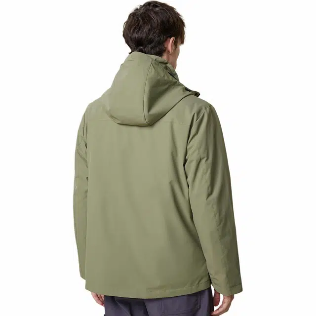 红豆 可单穿内胆三合一户外山系徒步登山保暖羽绒服 男款