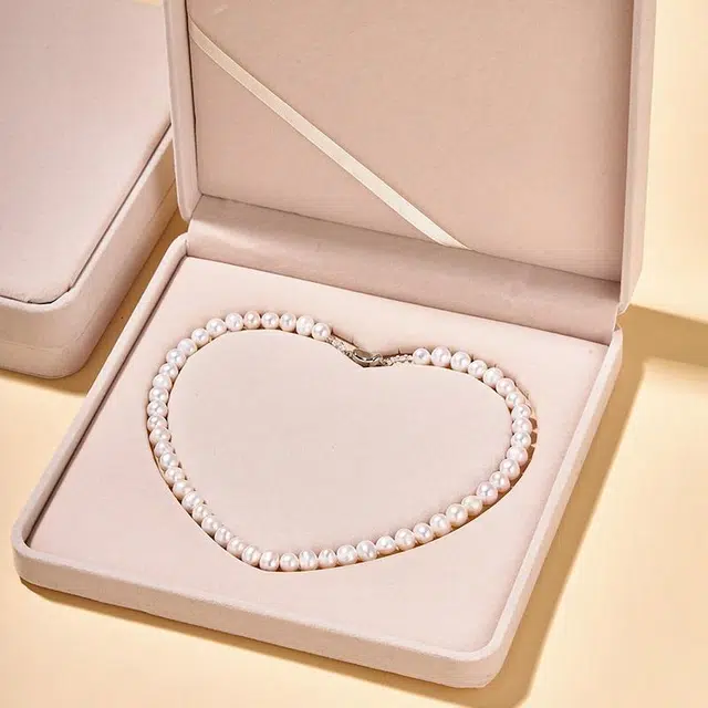 贝诗珠宝 经典妈妈链套装气质珠光宝气母亲三件套精致礼品 淡水珍珠 项链 女款 首饰礼盒可选